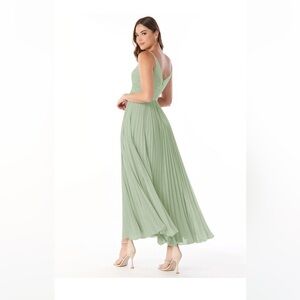 Azazie | Dresses | Azazie Bridesmaid Dress In Color Sea Moss Molly One Shoulder A6 Floor Length | Poshmark Azazie | Dresses | Azazie Bridesmaid Dress In Color Sea Moss Molly One Shoulder A6 Floor Length | Poshmark